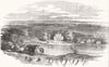 ROMANIA. Residence of Prince Gortschakoff, Bucharest 1854 old antique print