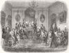 FRANCE. Juvenile evening Party, Paris 1854 old antique vintage print picture