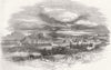 TUNISIA. Tunis, from road to Carthage 1857 old antique vintage print picture
