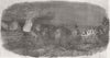 WALES. Henllys, Beaumaris, Celebration, Baron Hill 1854 old antique print