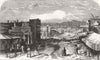 CANADA. A street in Victoria, Vancouver Island 1863 old antique print picture