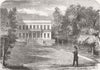 BELGIUM. Tervueren, Brussel, Empress Charlotte, Mexico 1867 old antique print