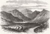 BHUTAN. Tassangsee, Bhutan 1867 old antique vintage print picture