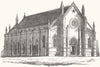 PAKISTAN. Church, recently erected, Sialkot, Punjab 1854 old antique print