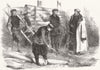 FRANCE. Paris Exhibition. Russian Village 1867 old antique print picture