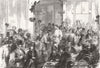 RUSSIA. Russian Restaurant outside the Place 1867 old antique print picture