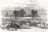 LONDON. Royal Sledge-Drive, Hyde-Park 1855 old antique vintage print picture