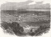 BURMA. Mandalay, Capital of Upper Burma 1867 old antique vintage print picture