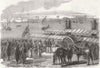 NOTTS. Landing, Sir William Mansfield, Sukkur, Indus 1865 old antique print