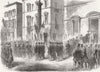ITALY. 600th anniversary, Dante's Birth, Florence 1865 old antique print