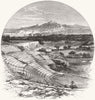 ITALY. Syracuse, from Greek Theatre c1880 old antique vintage print picture