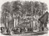 FRANCE. Paris Poultry Show, Champs Elysees 1856 old antique print picture