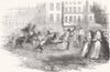 EGYPT. Donkey Races, Alexandria 1855 old antique vintage print picture