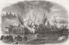 RUSSIA. Boats Reconnoitring Passage to Vyborg 1855 old antique print picture