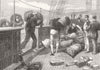ITALY. Letter-Bags, Mail Steam-Ship, Brindisi 1872 old antique print picture