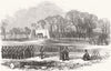 LONDON. Victoria Rifle-Ground, Kilburn 1855 old antique vintage print picture