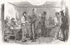LONDON. Cavalry draft, Charles Street, Westminster 1855 old antique print