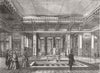 LONDON. Pompeian Court, Crystal Palace 1855 old antique vintage print picture