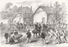 FRANCE. Barracks of German Troops, Rheims 1872 old antique print picture