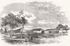 INDIA. Defensive Operations, Artillery Lab, Meerut 1857 old antique print