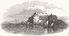 ROMANIA. Hârşova, Danube 1853 old antique vintage print picture