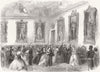 SWEDEN. Ball given by Queen Dowager, Drottningholm 1864 old antique print