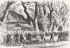 JAPAN. Japanese Officer Travelling, Tokaido 1864 old antique print picture