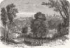 AMERICAN US CIVIL WAR. View of Petersburg, Virginia 1864 old antique print