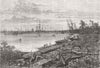 INDIA. Effects of Cyclone, Kolkata 1864 old antique vintage print picture