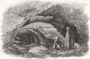 TUNISIA. Remains of Carthage. Cisterns 1857 old antique vintage print picture