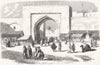 TUNISIA. Entrance gate to Tunis, from Galetta 1857 old antique print picture