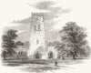 INDIA. Church, Shahjahanpur 1857 old antique vintage print picture