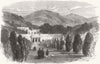 ITALY. Villa San Martino, Napoleon's House, Elba 1868 old antique print