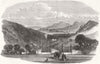 ITALY. Porto Ferrajo, from villa Martino, Elba 1868 old antique print picture