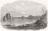 ITALY. Lake Fusaro, Southern Italy, Lethe of Virgil 1864 old antique print
