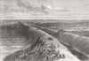 GERMANY. Schleswig-Holstein. Waldemar Hill, Dannewerk 1864 old antique print
