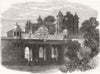 INDIA. Palace of Rana of Mewar, Udaipur 1868 old antique vintage print picture