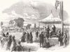 BERKS. Prince Albert Awarding Prizes, Windsor 1855 old antique print picture