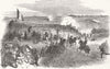 ITALY. Roman Battery, Monte Testaccio 1849 old antique vintage print picture