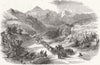 CALIFORNIA. Sierra Madre, between Monterey, Saltillo 1849 old antique print