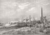 WALES. Prince of Wales' visit to Egypt. Carnac 1862 old antique print picture