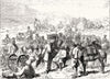 PAKISTAN. Peshawar Mountain Battery 1868 old antique vintage print picture