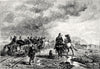 JERSEY. Soldiers, Elizabeth Castle during Civil War 1865 antique print
