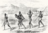 SUDAN. Katchiba, King of Obbo Country, Going Journey 1865 old antique print