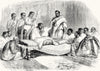 ETHIOPIA. Kassai, Prince of Tigray, Seated, State 1868 old antique print