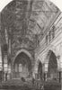 LONDON. Church of St James Less, Upper Garden St 1862 old antique print