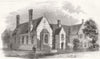 NORFOLK. new Gresham Grammar School at Holt, Norfolk 1858 old antique print