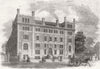 LONDON. Training college for Mistresses, Stockwell 1861 old antique print