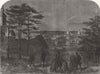 LONDON. Donati's Comet, as seen from Greenwich Park 1858 old antique print