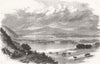 IRELAND. Mucross Lake and Lough Leane, Killarney 1858 old antique print